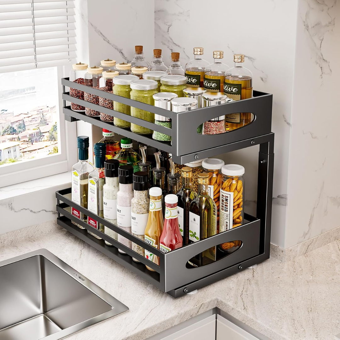 Organizador 2 niveles para debajo del Fregadero