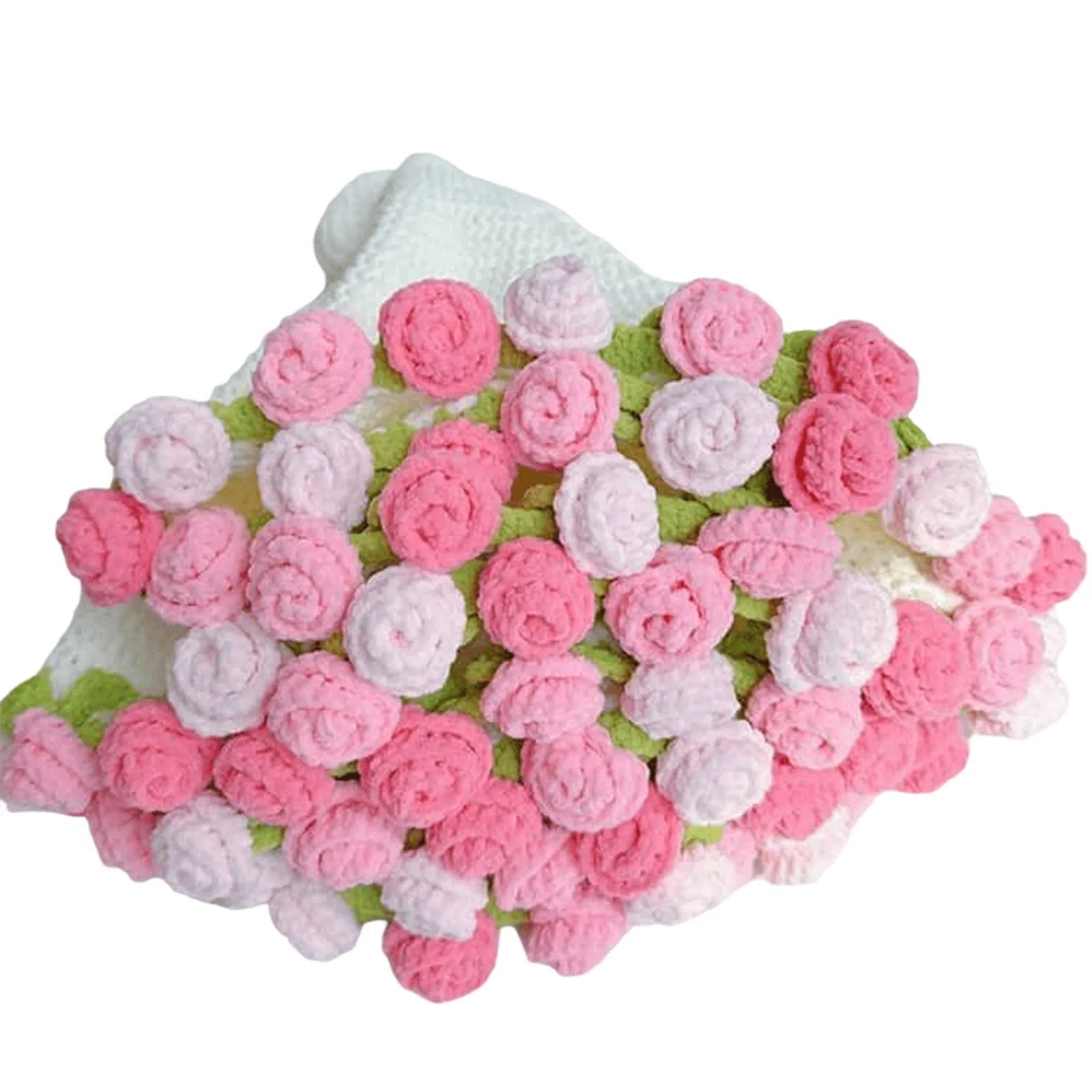Manta a crochet, Manta de ramo de rosas