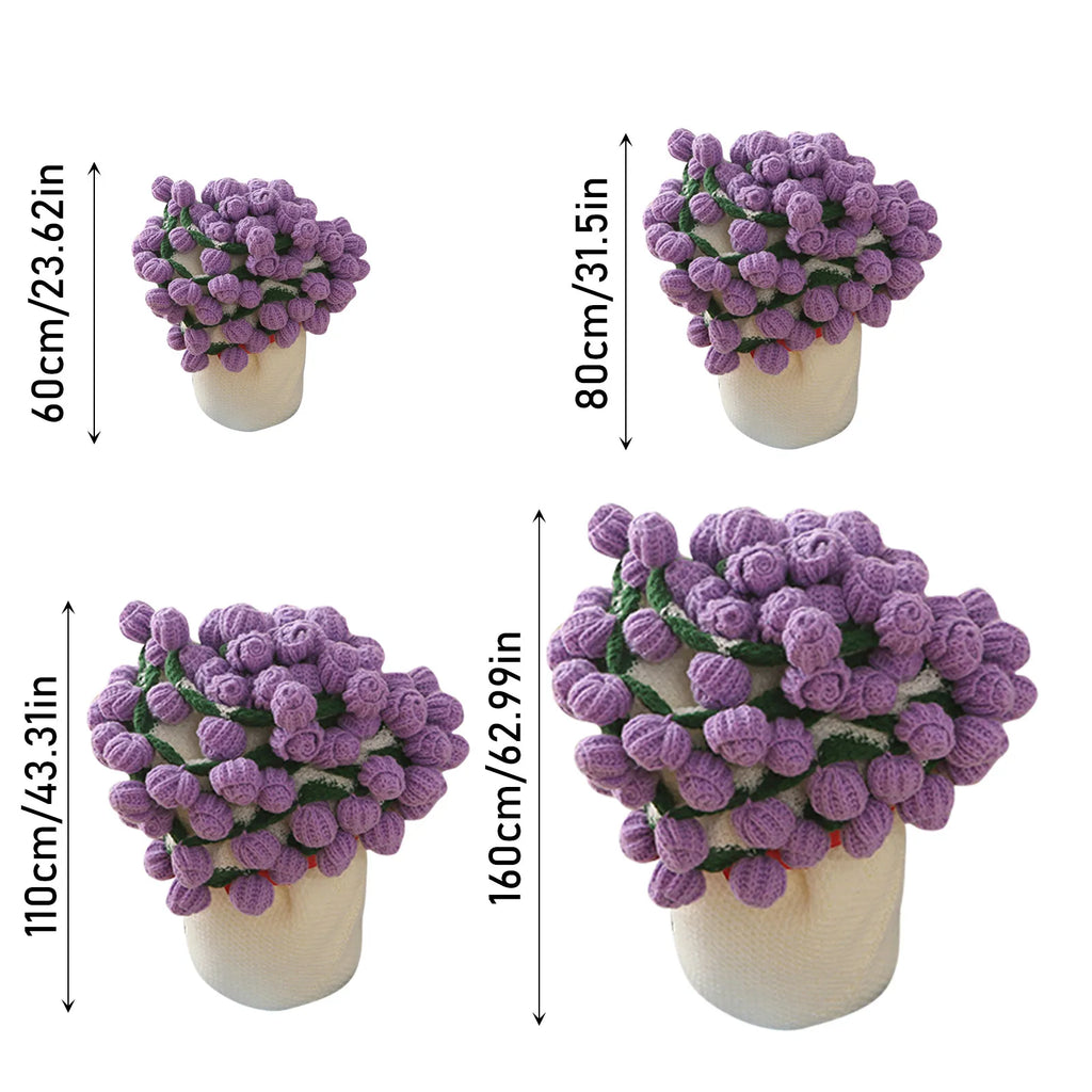 Manta a crochet, Manta de ramo de rosas