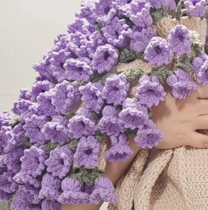 Manta de flores en crochet